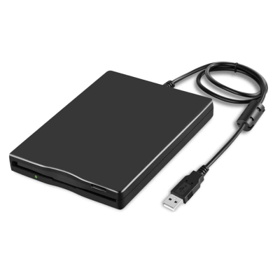 Floppy disk drive , External, USB, Black - 17317