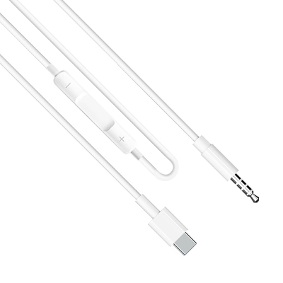 Audio cable Earldom ET-AUX41, 3.5mm to Type-C, 1.0m, White - 40175