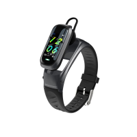 Smart bracelet  B9, 23mm, Bluetooth handsfree, IP52, Black - 73038