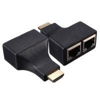 HDMI extender, , through LAN CAT-5e/6, Black - 17165