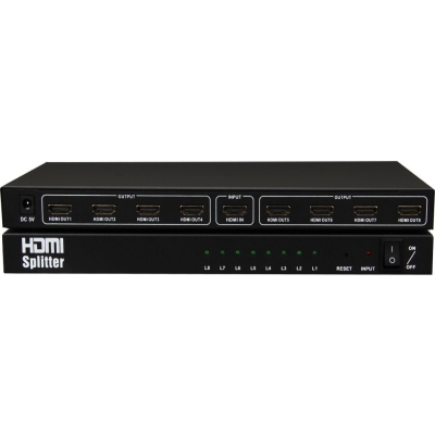 Splitter HDMI to  8 port HDMI (1.3 v), with power,  - 18264