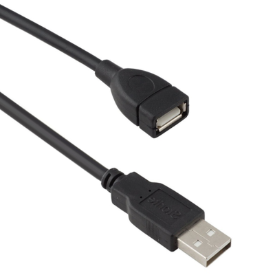Cable DeTech USB F - USB M extender, 3m, HQ - 18009