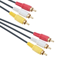 Cable DeTech 3RCA - 3RCA, High Quality, 3m - 18119