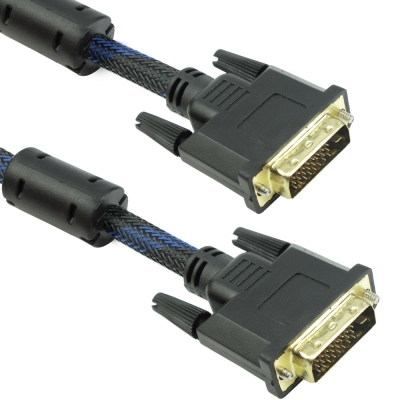 Cable DeTech DVI-DVI, 5m, 24+1,With ferrite - 18186