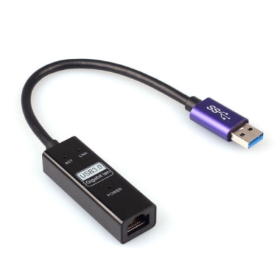 Outside Lan Card USB 3.0 to RJ45 1000Mb 15cm, No Brand - 19005