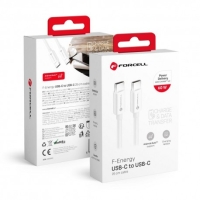 Forcell C338 60W USB-C to USB-C Data Cable 25cm White