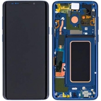Samsung Galaxy S9 Lcd+Touch Screen+Frame Blue ORIGINAL