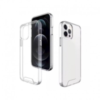 Apple iPhone 16 Pro Hybrid Crystal Big Hole Silicone Transparent