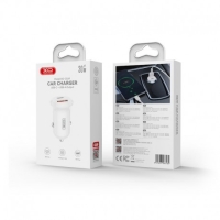 XO CC69 PD 30W Usb+Usb-C Car Adapter Charger White