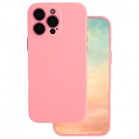 Apple iPhone 12 Trendy Vivit Magasafe Thin Silicone Pink