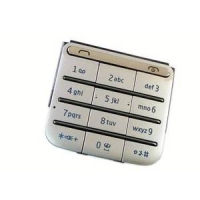 Nokia C3-01 Keypad silver ORIGINAL