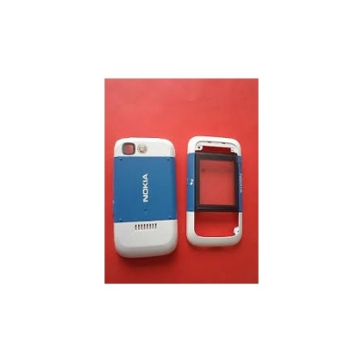 Nokia 5200 Set Cover white blue ORIGINAL