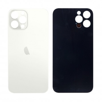 Apple iPhone 12 Pro Max BackCover w/o CameraLens White/Silver GRADE A