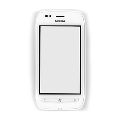 Nokia 710 Lumia FrontCover+Touch Screen white ORIGINAL