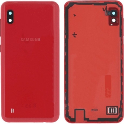 Samsung Galaxy A10 BatteryCover+Camera Lens Red ORIGINAL