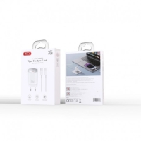 XO CE20 PD Usb-C Wall Adapter 30W+Usb-C/Usb-C Data Cable White
