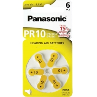 Panasonic Μπαταρίες Ακουστικών Βαρηκοΐας 10 1.4V 6τμχ