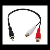ΚΑΛΩΔΙΟ ΗΧΟΥ 1 RCA MALE ΣΕ 2 RCA FEMALE 8212