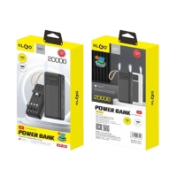 KLGO ΗΛΙΑΚΟ POWER BANK 20.000mAh ΜΕ 2 ΘΥΡΕΣ USB-A KP-96