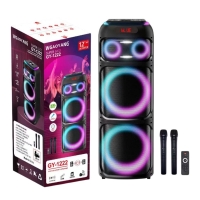 ΦΟΡΗΤΟ ΗΧΕΙΟ BLUETOOTH 12"x2 WOOFER WGY-1222