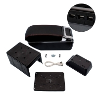 ΤΕΜΠΕΛΗΣ ΑΥΤΟΚΙΝΗΤΟΥ UNIVERSAL ΜΕ 7 ΘΥΡΕΣ USB, ΠΟΤΗΡΟΘΗΚΗ & ΤΑΣΑΚΙ 77748