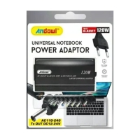 ANDOWL UNIVERSAL ΤΡΟΦΟΔΟΤΙΚΟ LAPTOP 120W ΜΕ 9 ΒΥΣΜΑΤΑ Q-A007