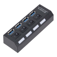 USB HUB 4 ΘΥΡΕΣ ΜΕ ΚΟΥΜΠΙΑ ON/OFF CY-03015