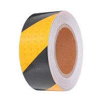 RCHANG ΑΝΑΚΛΑΣΤΙΚΗ ΤΑΙΝΙΑ ΚΙΤΡΙΝΗ ΜΑΥΡΗ PVC 5cm*5m W15230-23