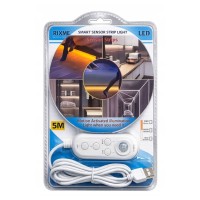 ΤΑΙΝΙΑ LED ΜΕ ΑΙΣΘΗΤΗΡΑ ΚΙΝΗΣΗΣ 3000K 5m RZ-57512