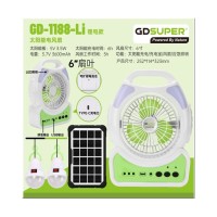 ΦΟΡΗΤΟΣ ΗΛΙΑΚΟΣ ΑΝΕΜΙΣΤΗΡΑΣ 6'' GD-1188-LI