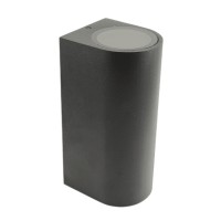 ΦΩΤΙΣΤΙΚΟ TOIXOY ΣΤΡΟΓΓΥΛΟ ΜΑΥΡΟ ΧΡΩΜΑ 25W  RH-06035