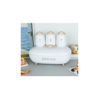 ΣΕΤ ΑΠΟΘΗΚΕΥΣΗΣ ΚΟΥΖΙΝΑΣ ΨΩΜΙΕΡΑ & ΔΟΧΕΙΑ ΚΑΦΕ ΤΣΑΙ ΑΣΠΡΟ ΧΡΩΜΑ RL-071Β
