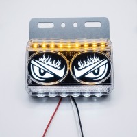ΠΛΕΥΡΙΚΑ ΦΩΤΑ DEVIL EYE ΛΕΥΚΑ ΜΑΤΙΑ 4TMX  24V  W19514W