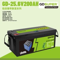 GDSUPER ΜΠΑΤΑΡΙΑ ΛΙΘΙΟΥ 25.6V 200AH GD-06971