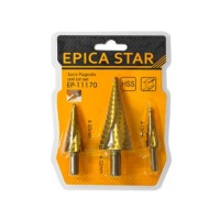 EPICA STAR ΣΕΤ ΚΩΝΙΚΑ ΤΡΥΠΑΝΙΑ ΔΙΑΒΑΘΜΙΣΜΕΝΗΣ ΚΟΠΗΣ EP-11170