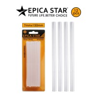 EPICA STAR ΣΕΤ 12ΤΜΧ ΔΙΑΦΑΝΗ ΡΑΒΔΟΙ ΘΕΡΜΟΚΟΛΛΑΣ 7*150mm EP-60352