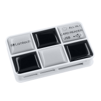 LAMTECH MULTI CARD READER BLACK SILVER