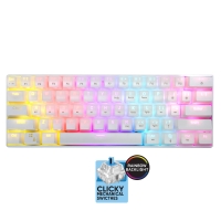 LAMTECH RGB MECHANICAL GAMING KEYBOARD BLUE SWITCH WHITE WITH TYPE-C PORT 'PLUTO'