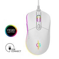 LAMTECH RGB GAMING MOUSE 6400DPI WHITE 'WHITE MOON'