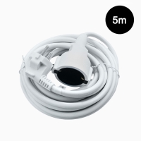 LAMTECH EXTENSION CORD WITH CHILDREN PROTECTION 5M WHITE