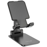 LAMTECH 2IN1 FOLDING DESKTOP STAND FOR SMARTPHONES AND TABLETS BLACK