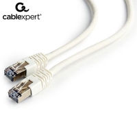 CABLEXPERT FTP CAT6 UTP PATCH CORD WHITE SHIELDED 0.5M