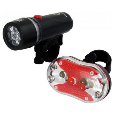 ESPERANZA BIKE TAIL & FRONT LED LIGHT SET ALPHECCA