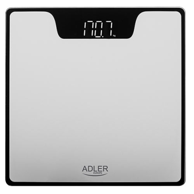 ADLER BATHROOM SCALE WITH LED DISPLAY SILVER