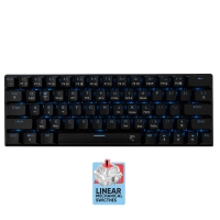 WHITE SHARK WIRELESS/BT/TYPE-C MECHANICAL KEYBOARD RED SWITCH GK-003111 US BLACK