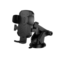 LAMTECH MULTI-ANGLE CLAMPING CAR HOLDER FOR SMARTPHONES UP TO 7' BLACK