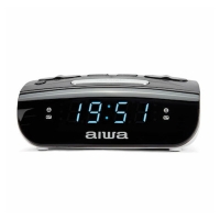 AIWA ALARM CLOCK WITH RADIO AM/FM BLACK