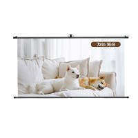 DELI BRACKET PROJECTOR SCREEN 72' BLACK