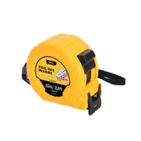 DELI MEASURING TAPE 10M/33'x25MM YELLOW