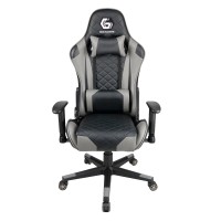 GEMBIRD GAMING PVC LEATHER CHAIR WITH PILLOWS BLACK GREY